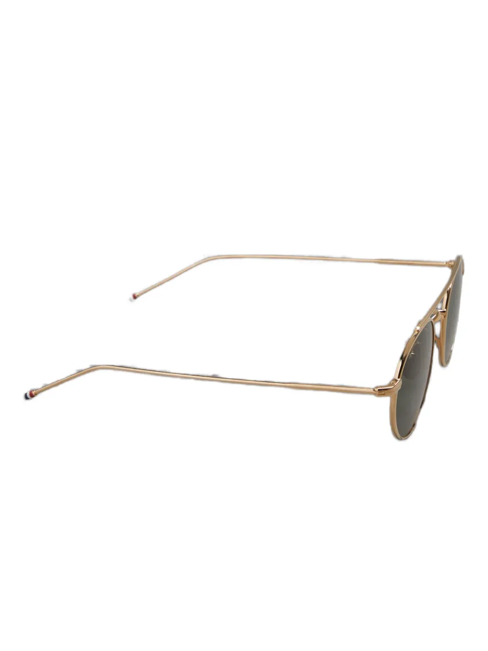 Thom Browne Round-frame Sunglasses In Gold
