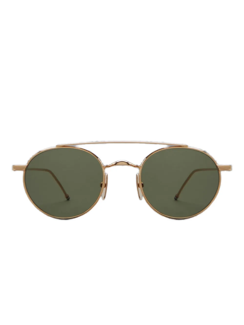 Thom Browne Round-frame Sunglasses In Gold