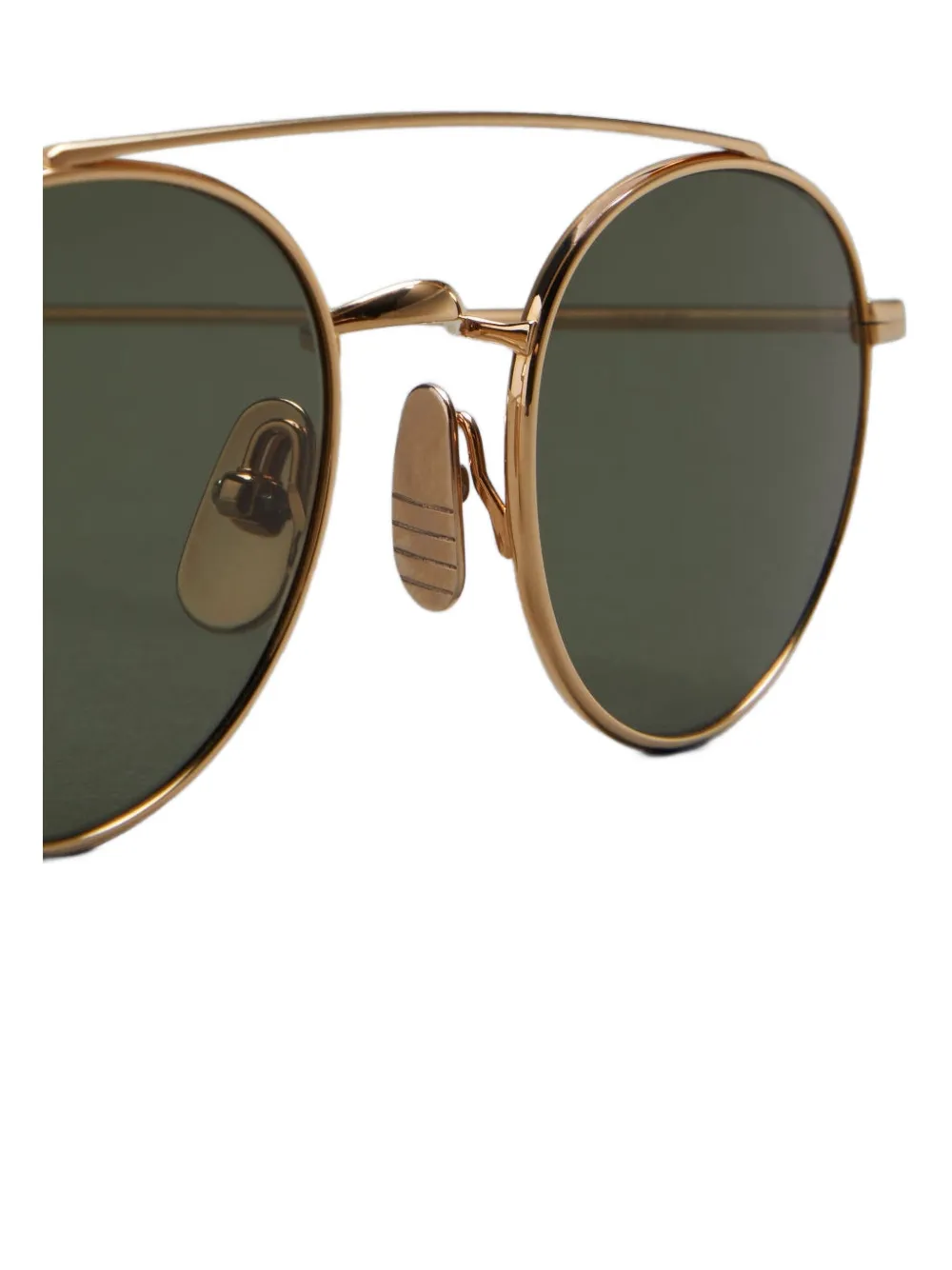Thom Browne Round-frame Sunglasses In Gold