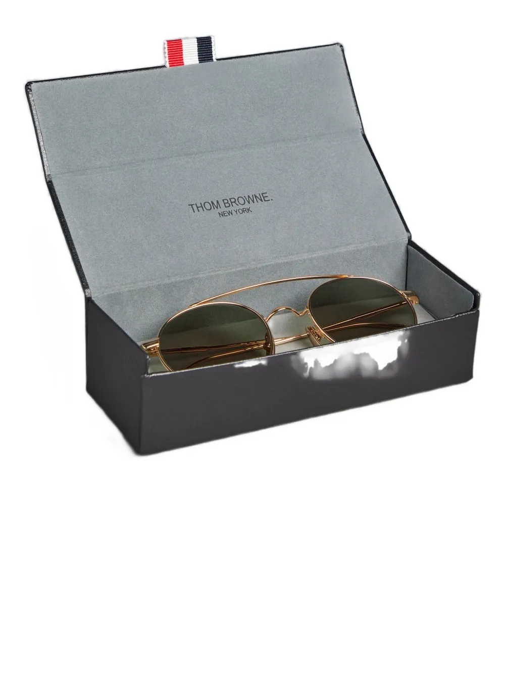 Thom Browne Round-frame Sunglasses In Gold