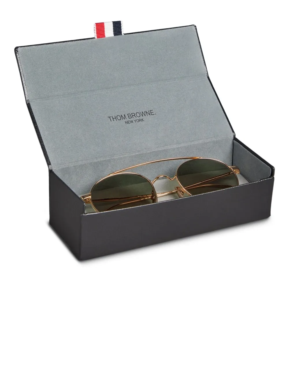 Thom Browne Eyewear ダブルブリッジ サングラス | ゴールド