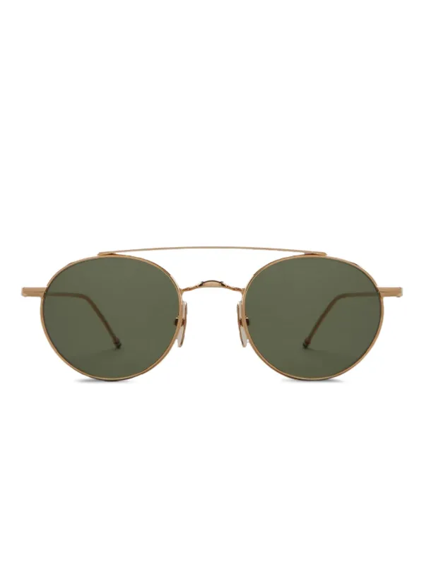 THOM BROWNE ゴールド スクエア サングラス Thom Browne Square - yellow gold – Mondello 1962