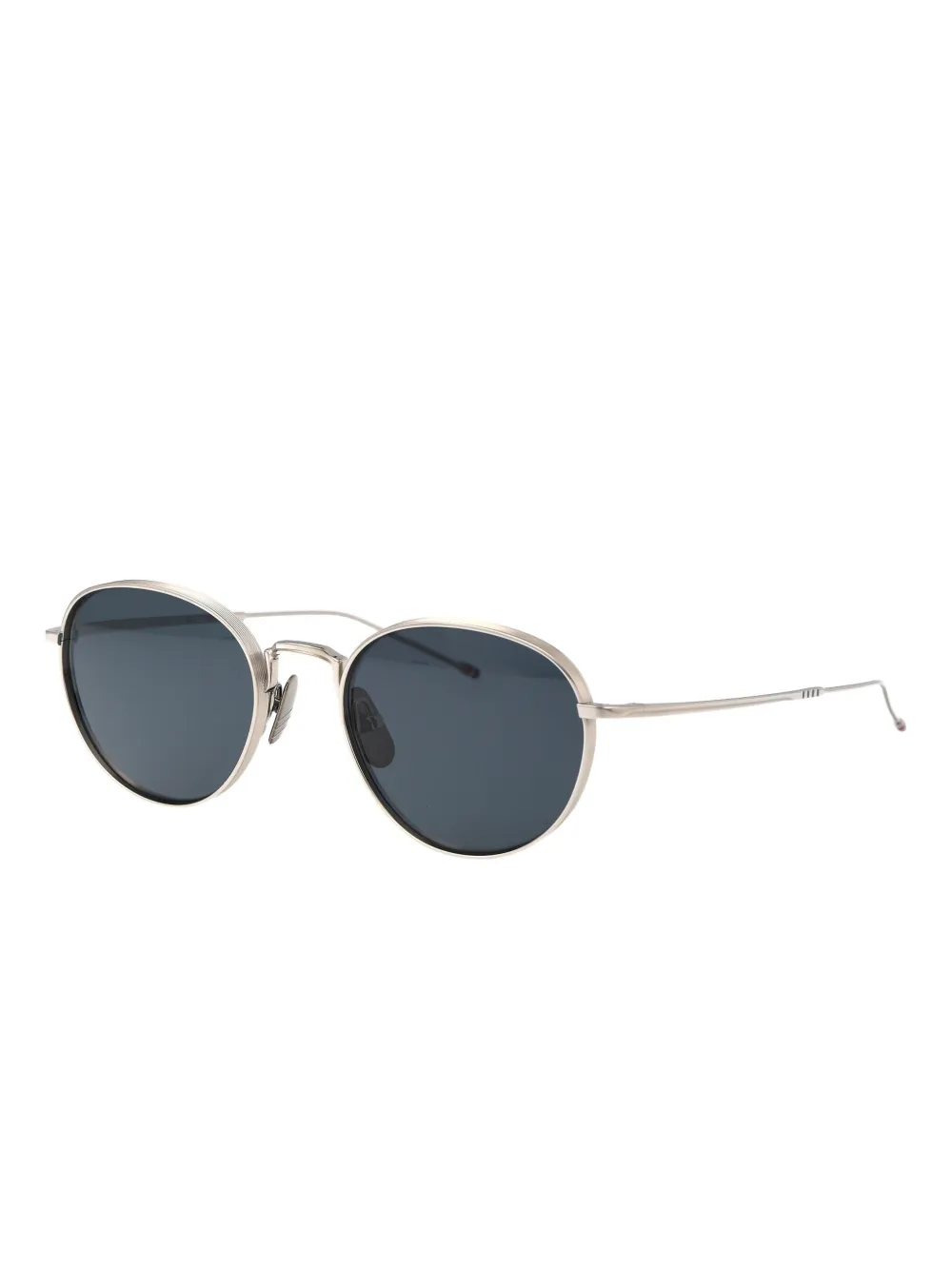 Thom Browne Eyewear Zonnebril met rond montuur - Zilver