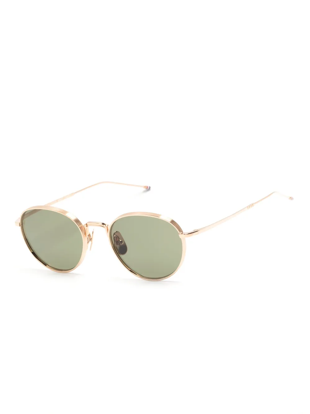 Thom Browne Eyewear Zonnebril met rond montuur - Goud