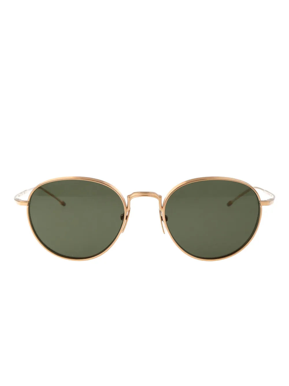 Thom Browne Eyewear Zonnebril met rond montuur Goud