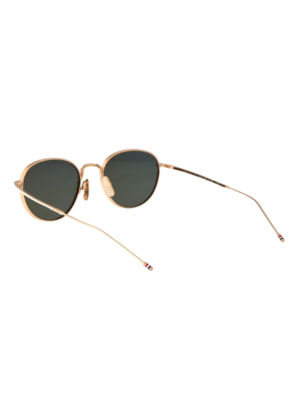 Thom Browne Eyewear Zonnebril met rond montuur Goud