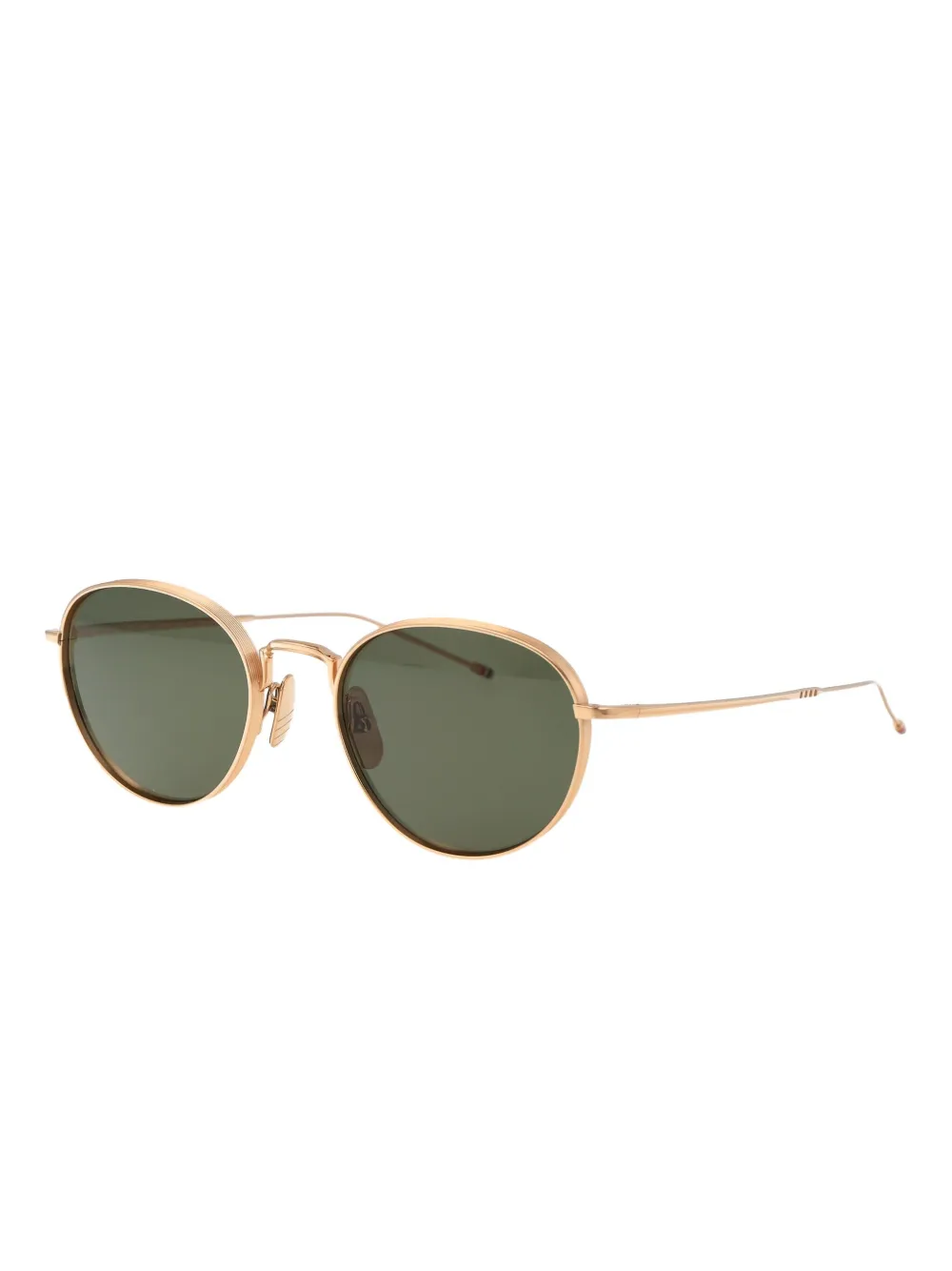Thom Browne Eyewear Zonnebril met rond montuur Goud