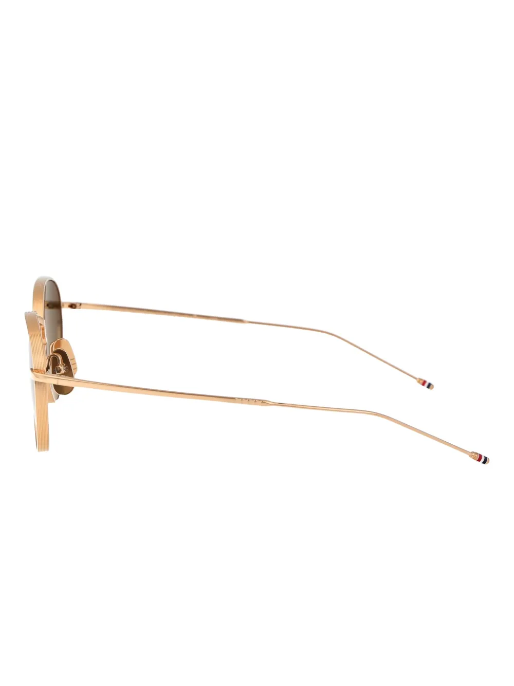 Thom Browne Eyewear Zonnebril met rond montuur Goud
