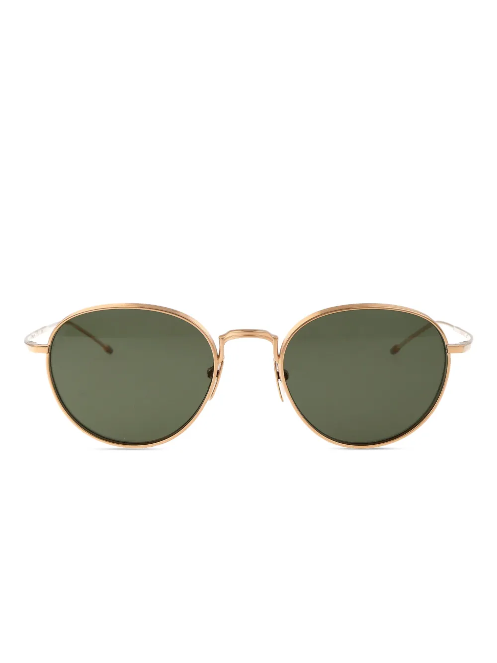 Thom Browne Eyewear Zonnebril met rond montuur Goud