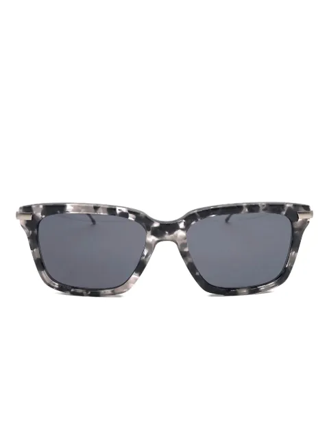 Thom Browne Eyewear lentes de sol con armazón cuadrada estilo carey