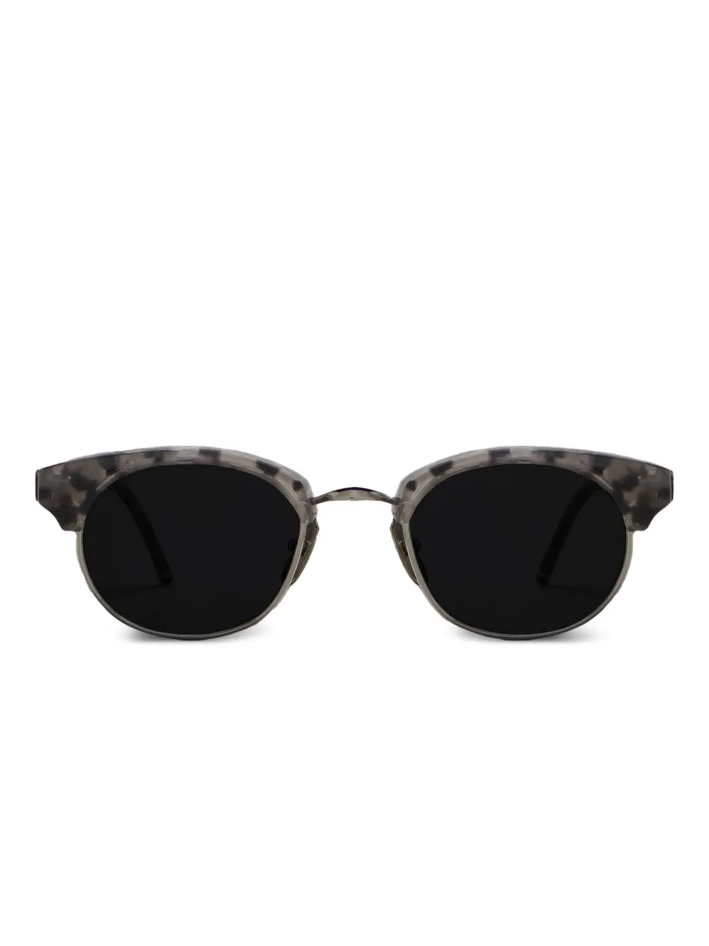 Thom Browne Eyewear oval-frame sunglasses | Green | Image 1