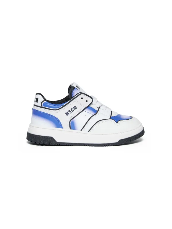 MSGM Kids colour-block Leather Sneakers | White | FARFETCH
