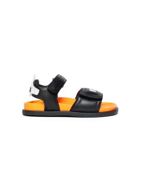 MSGM Kids touch-strap leather sandals