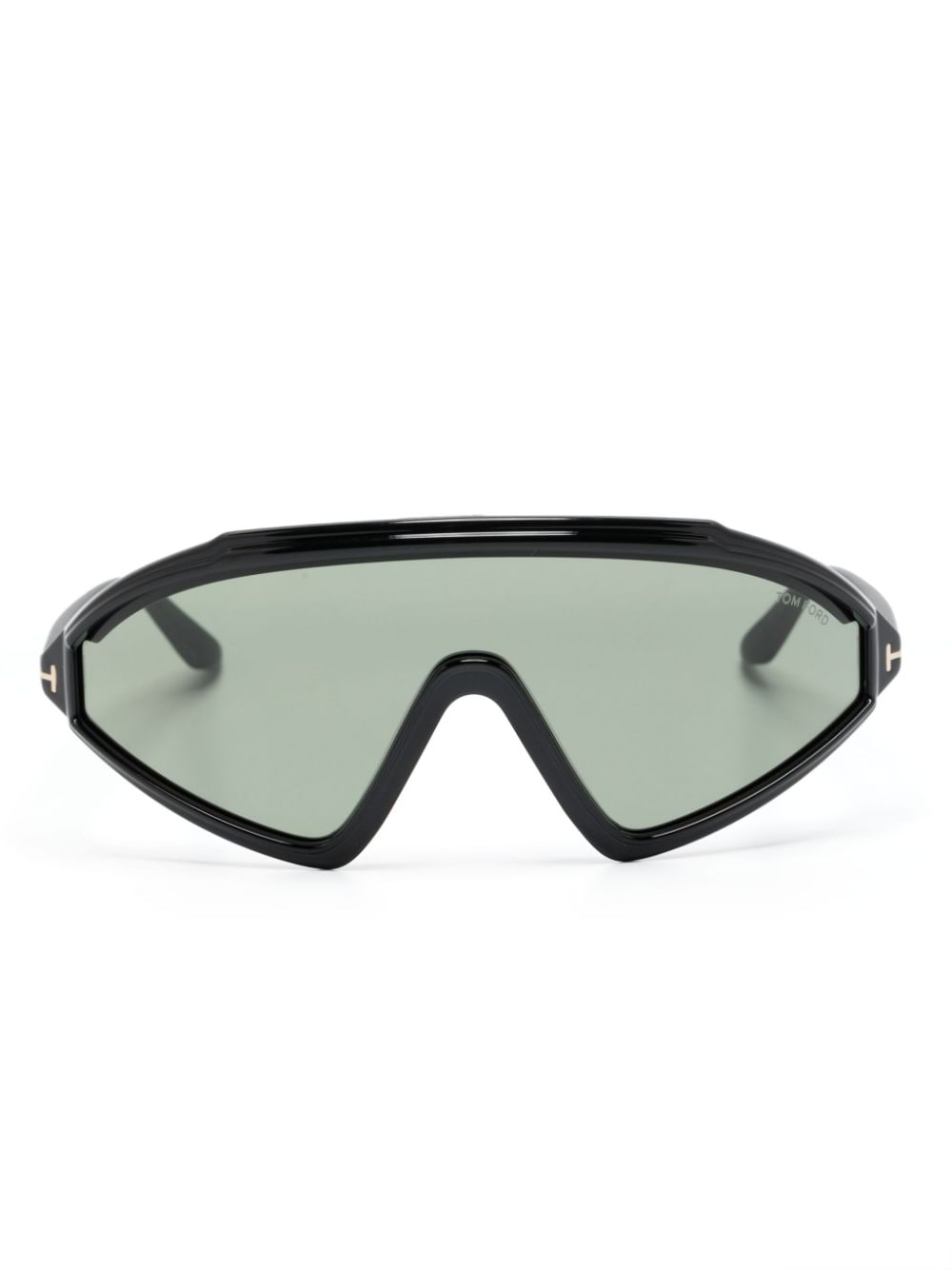 Tom Ford Lorna Shield-frame Sunglasses In Black