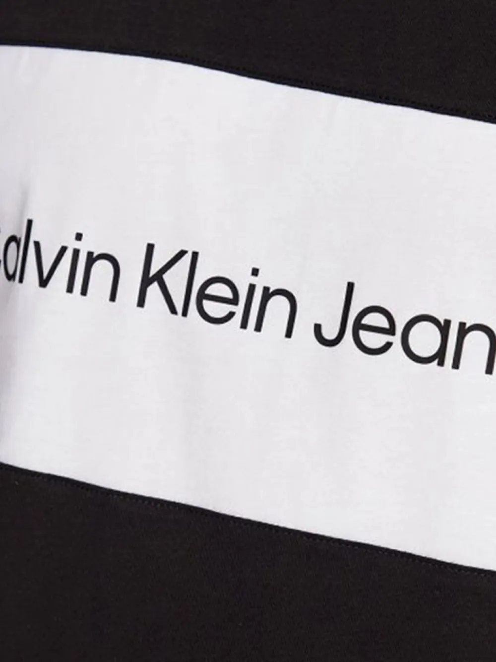 Calvin Klein T-shirt met ronde hals Zwart