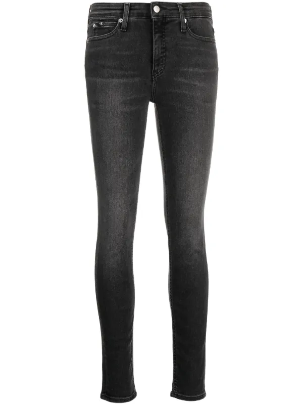 Calvin klein skinny jeans mid rise sales