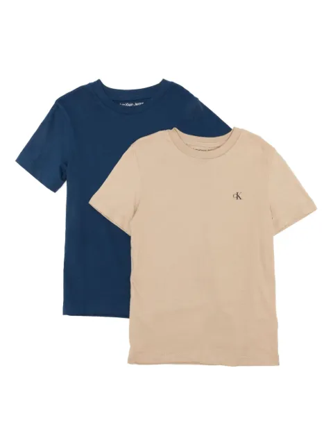 Calvin Klein Kids monogram-print T-shirt (pack of two)