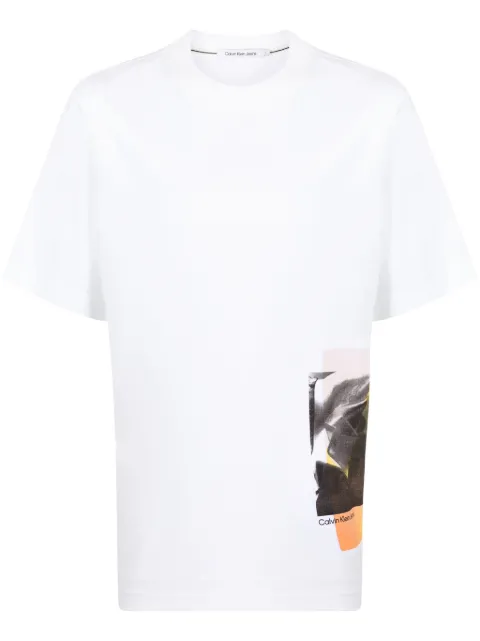Calvin Klein logo-print cotton T-shirt