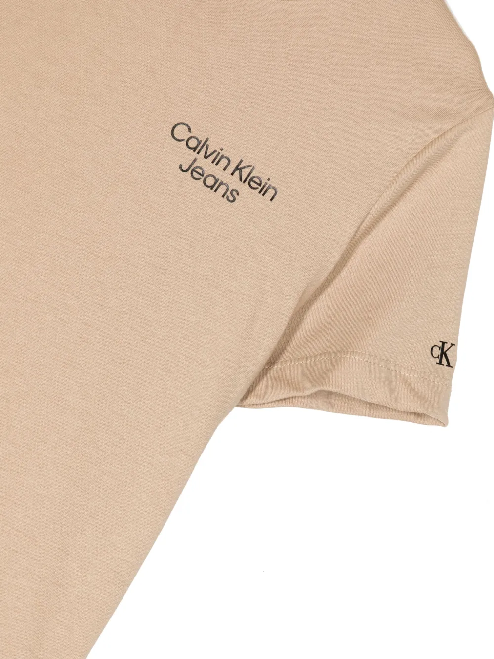 Calvin Klein Kids T-shirt met logoprint Bruin