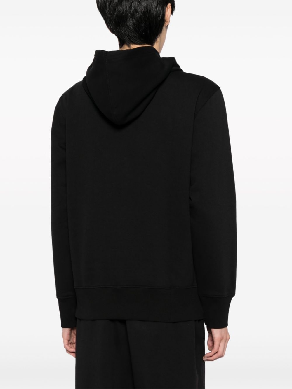 Shop Calvin Klein Jeans Est.1978 Institutional Logo-embroidered Hoodie In Black