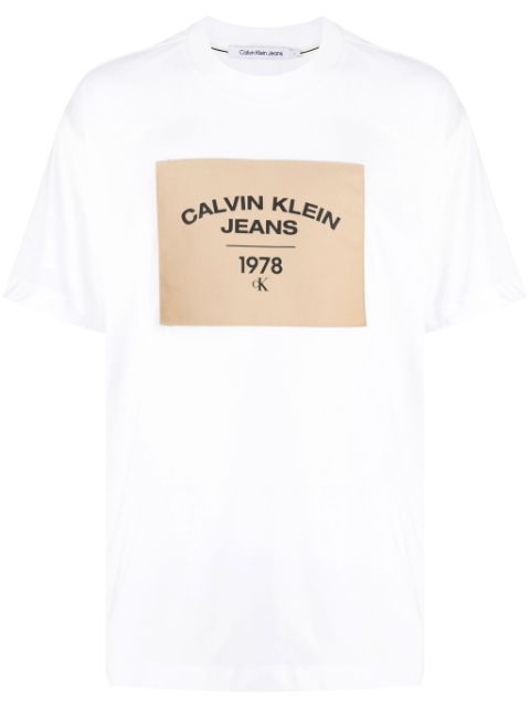 Calvin Klein logo-appliqué cotton T-shirt