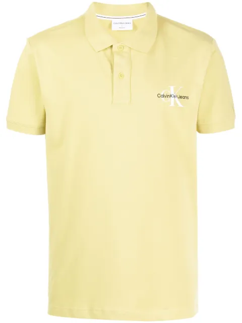 Calvin Klein logo-embroidered short-sleeve polo shirt