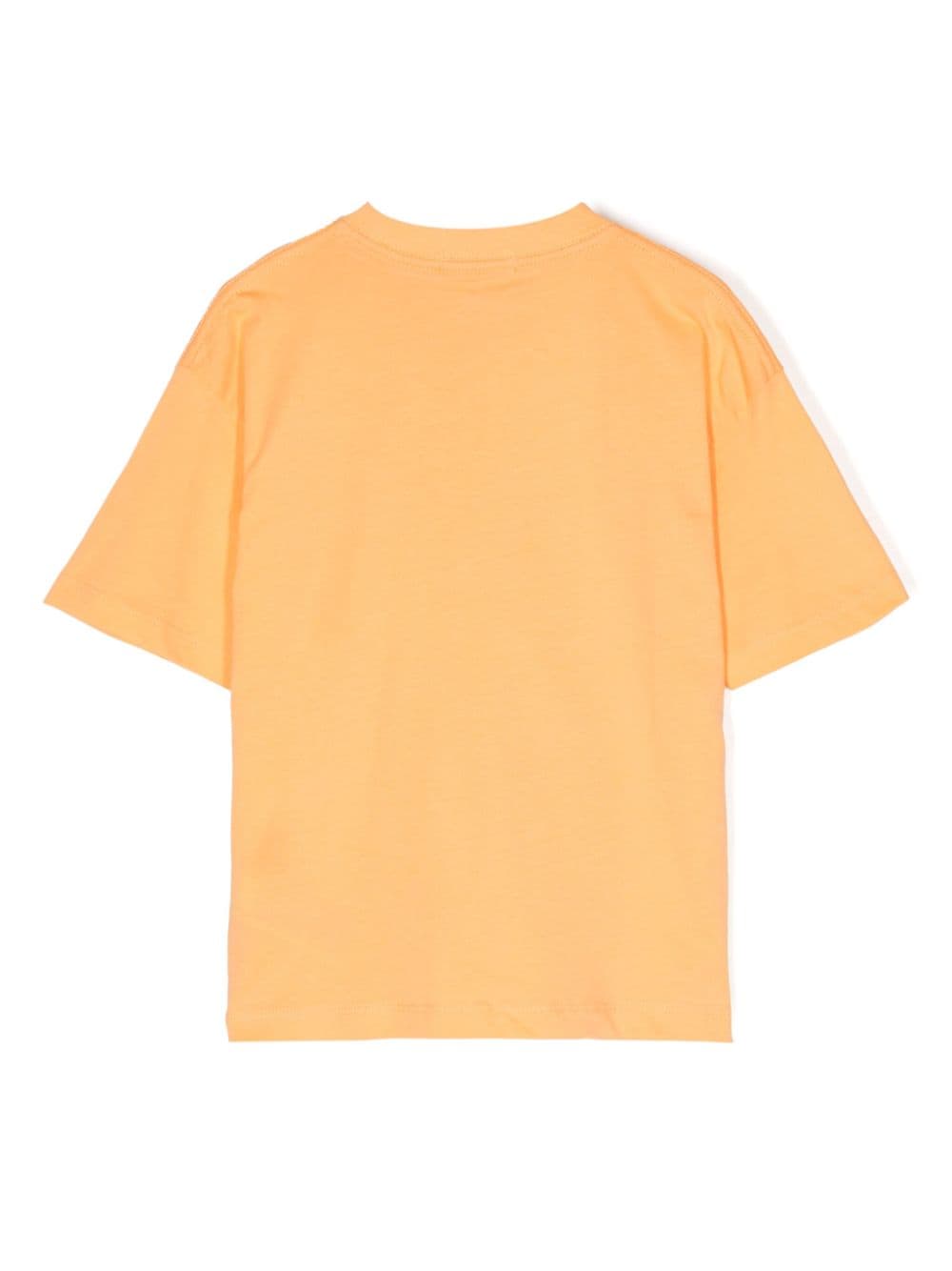 Shop Calvin Klein Gradient Logo-print T-shirt In Orange
