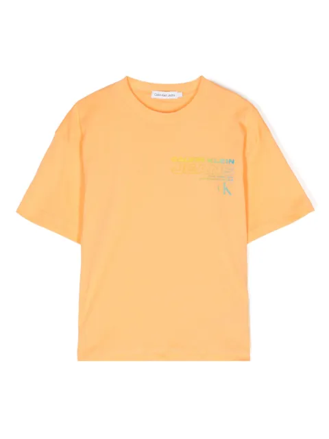 Calvin Klein Kids تيشيرت بطبعة شعار متدرجة اللون