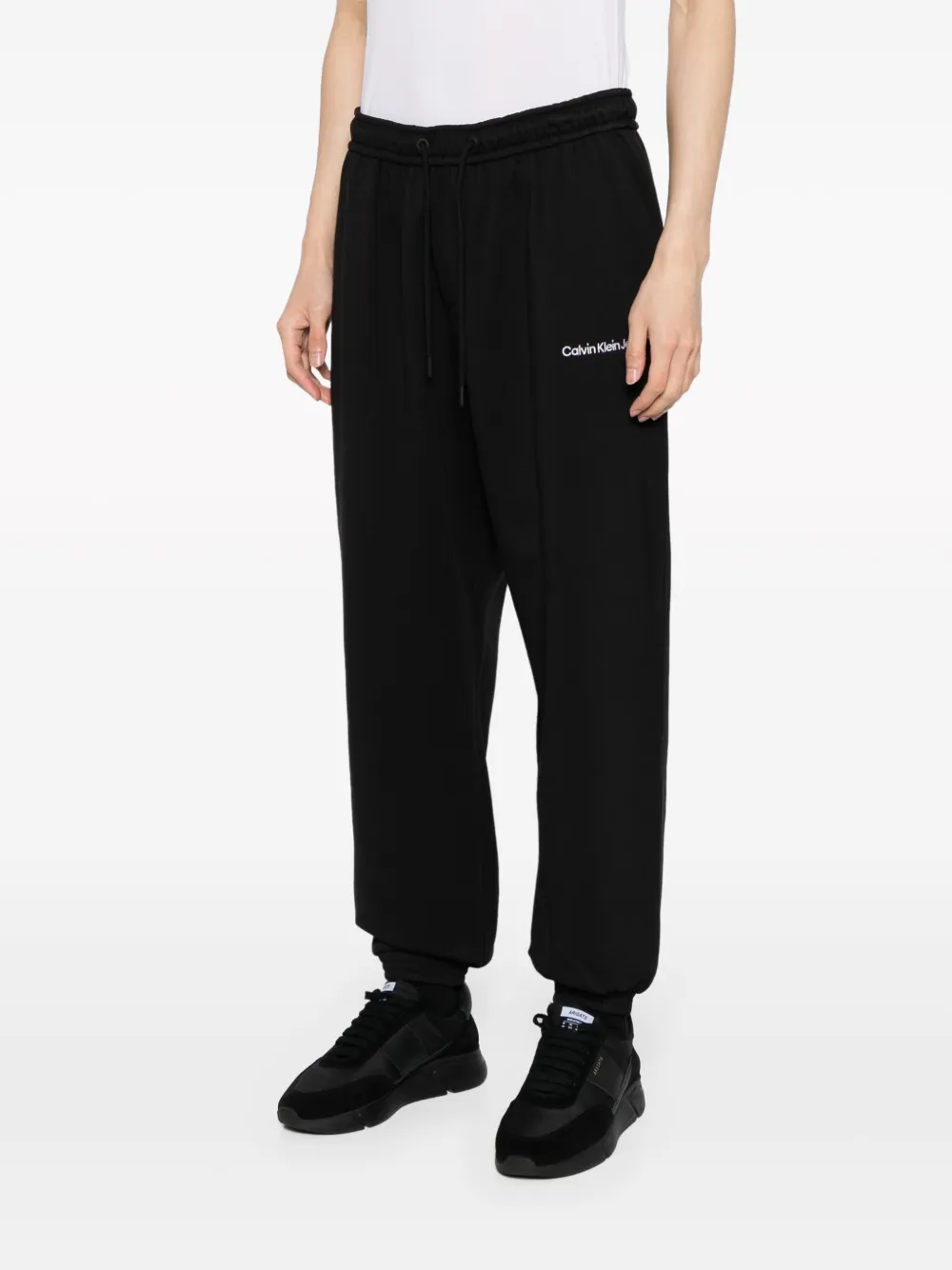 Calvin Klein Trainingsbroek met geborduurd logo Zwart