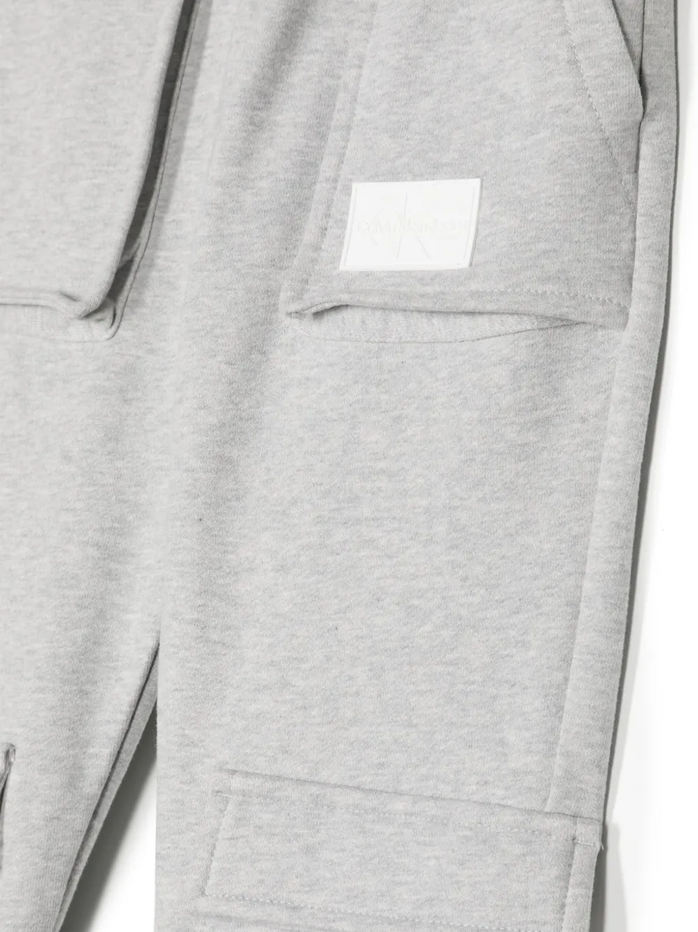 Calvin Klein Kids Trainingsbroek met logopatch Grijs