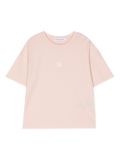 Calvin Klein Kids CK logo-appliqué cotton T-shirt - Pink