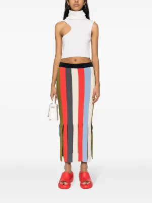 スカート SUNNEI Woman Skirt Multicolor RTWWSKR025 8186 Sunnei Striped Midi Skirt | Blue | FARFETCH