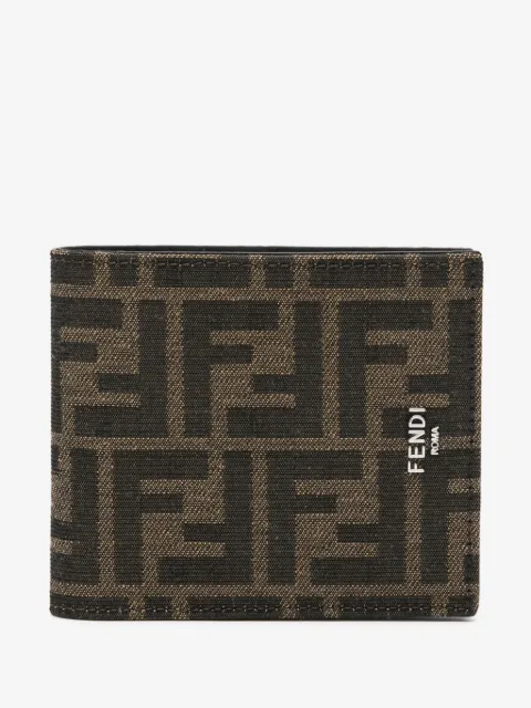 FENDI cartera con logo FF en jacquard