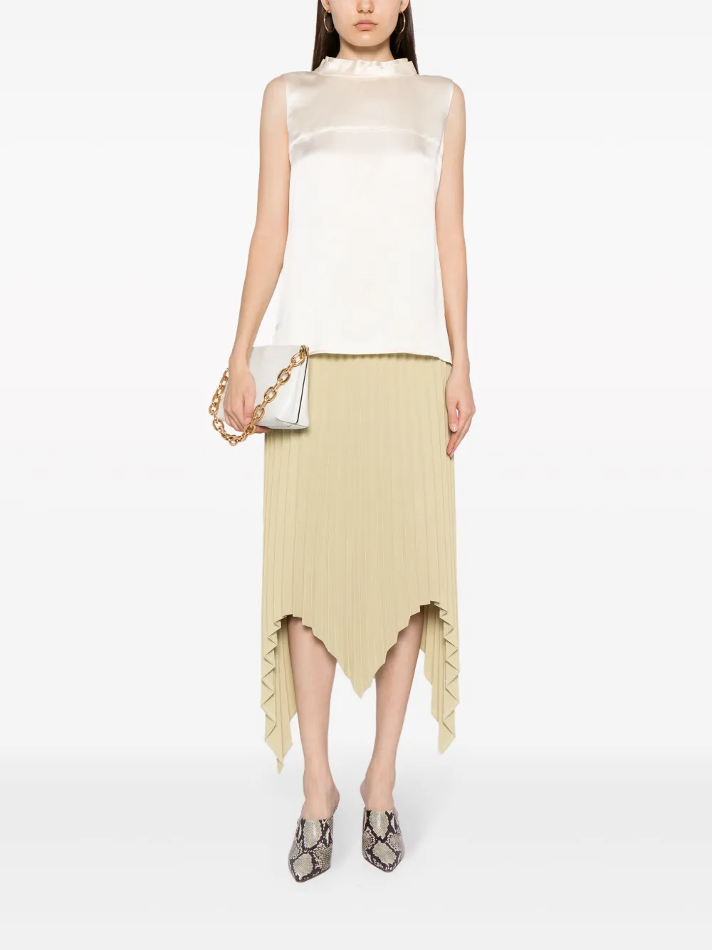 CHANEL Pre-Owned Mouwloze top - Beige
