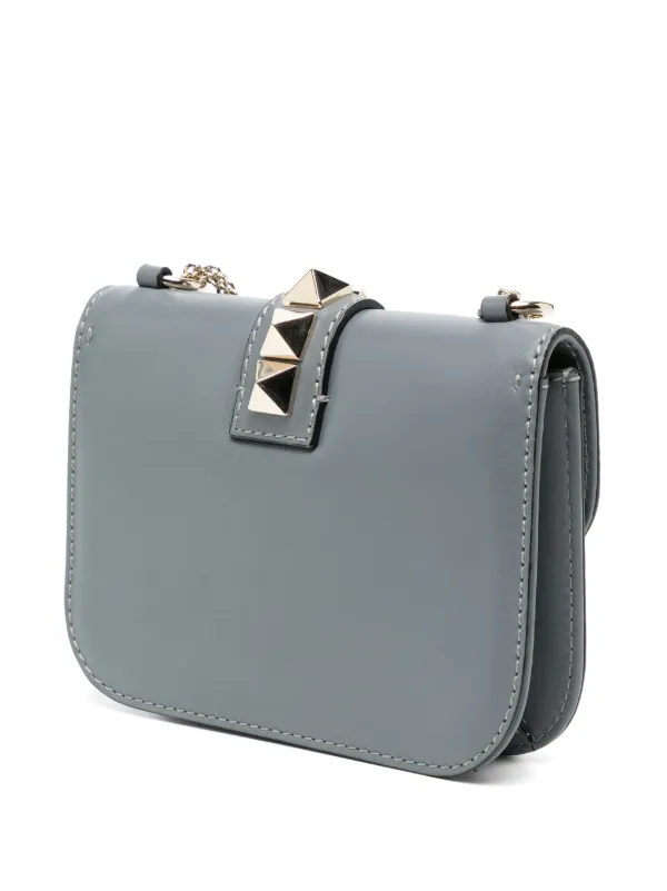 Valentino Garavani Pre-Owned ロックスタッズ ハンドバッグ | グレー