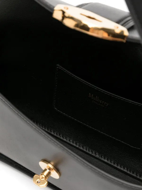 Mulberry Lana レザー ショルダーバッグ S | ブラック | FARFETCH JP