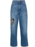 Stella McCartney crystal-embellished jeans - Blue