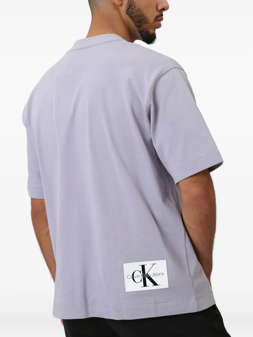 Calvin Klein T-shirt met grafische print Paars