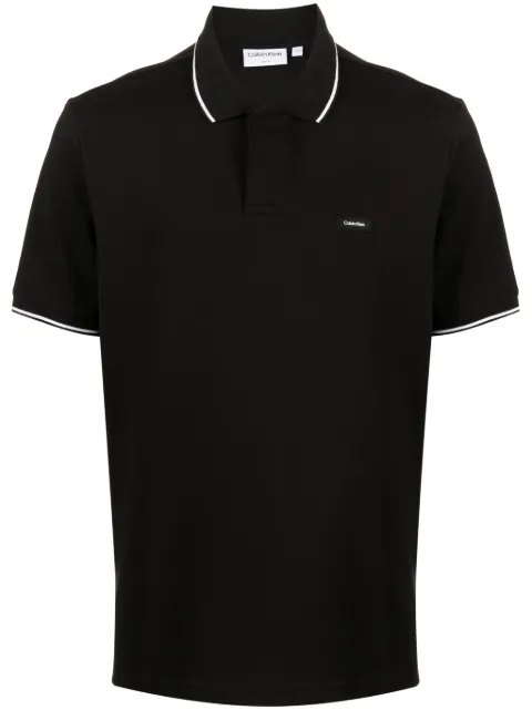 Calvin Klein logo-appliqué short-sleeve polo shirt