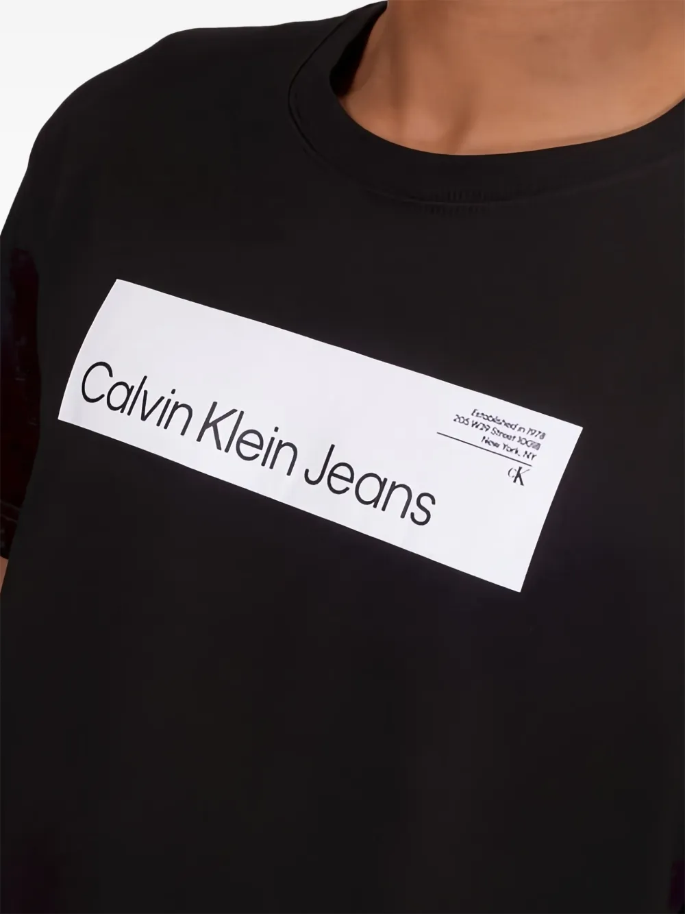 Calvin Klein Jeans Hyper Real T-shirt met logo Zwart