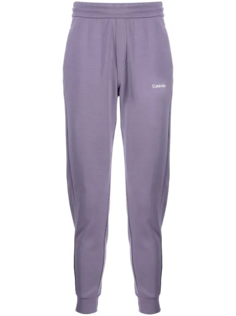 Calvin Klein logo-print cotton-blend track pants