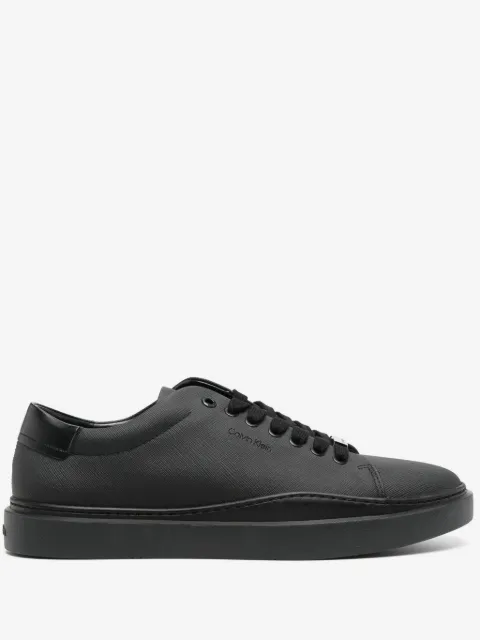 Calvin Klein logo-debossed textured sneakers