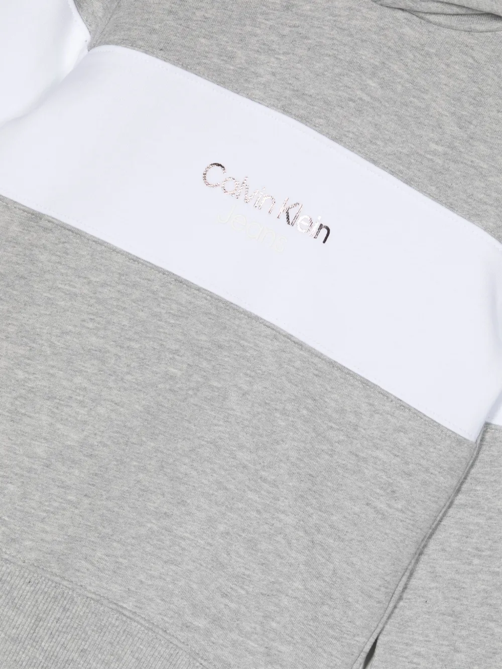 Calvin Klein Kids Hoodie met colourblocking Grijs