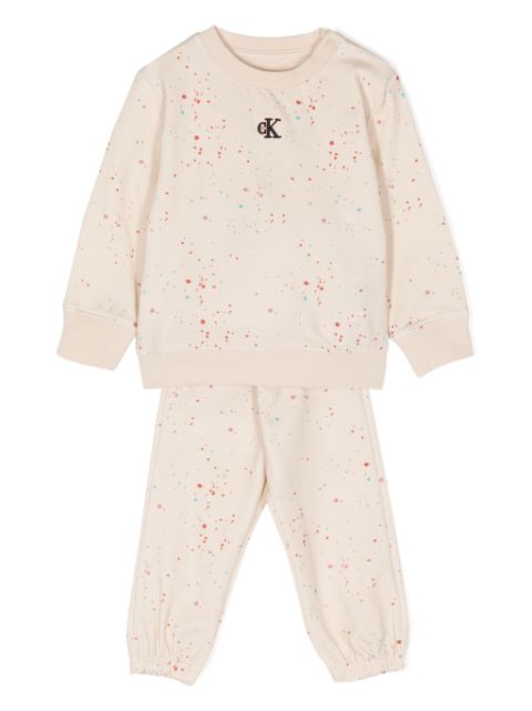 Calvin Klein Kids Tuta sportiva Sprinkles con ricamo