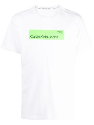 Calvin Klein logo print Cotton T shirt Farfetch