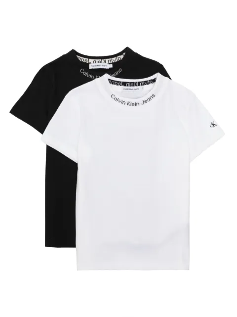 Calvin Klein Kids logo-intarsia T-shirt (set of two)