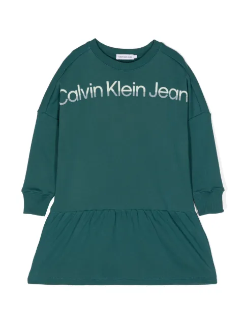 Calvin Klein Kids logo-print sweatshirt dress