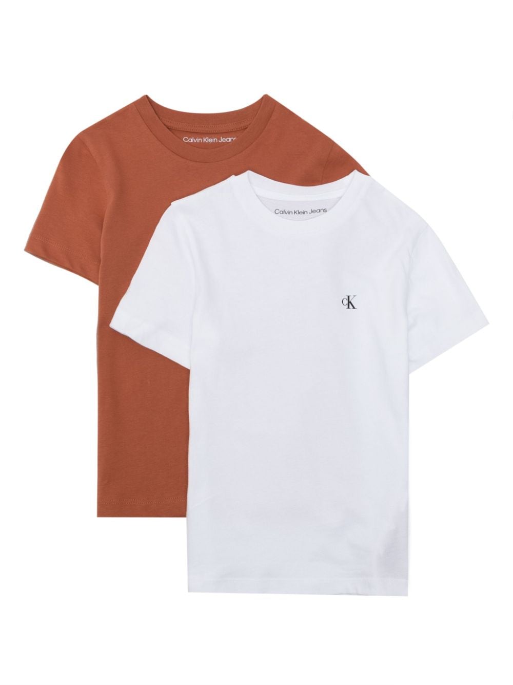 Calvin Klein Kids monogram-print T-shirt (set of two) - White