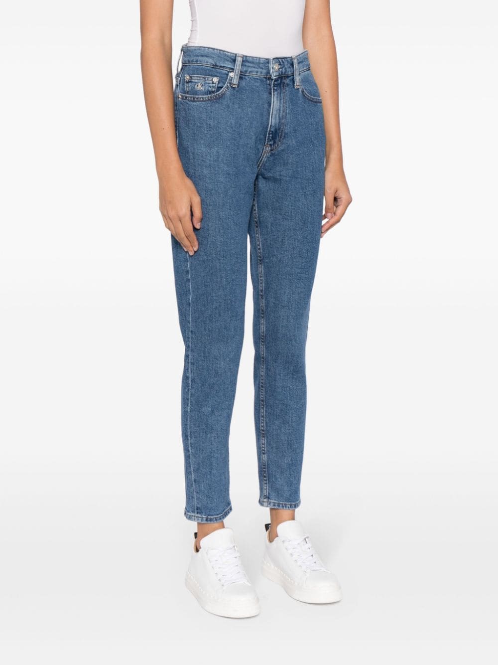 Calvin Klein Jeans met geborduurd logo Blauw