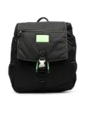 Calvin Klein Kids logo-patch canvas backpack - Black